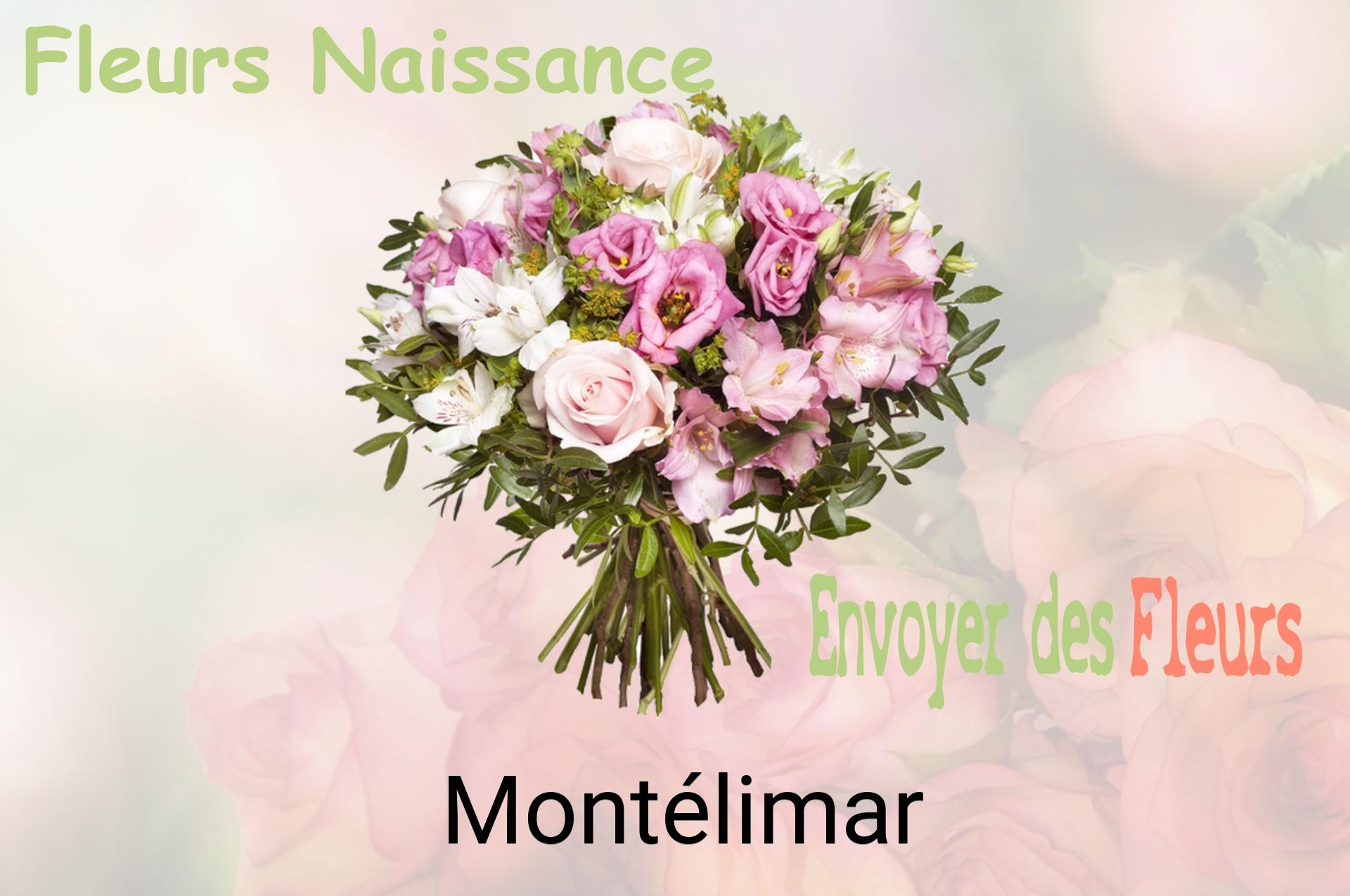 Bouquet de fleurs de naissance livré à Montélimar
